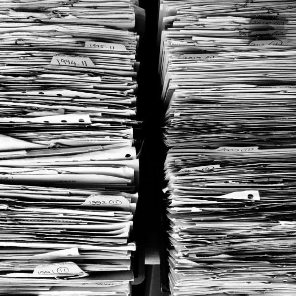 Stacks of Immigration Forms