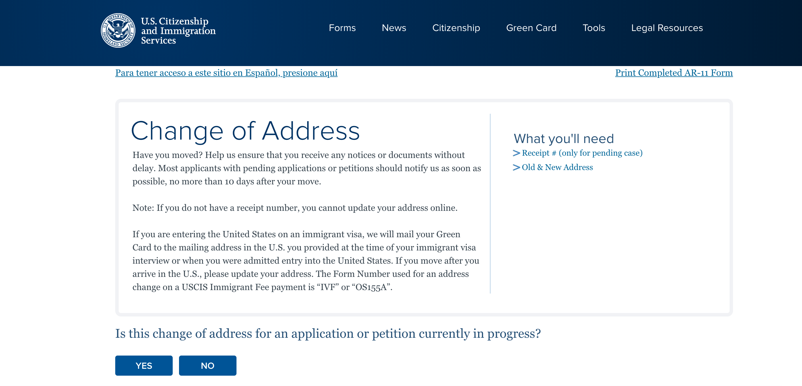 Legal address
