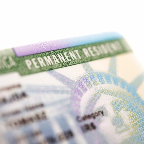 A U.S. green card