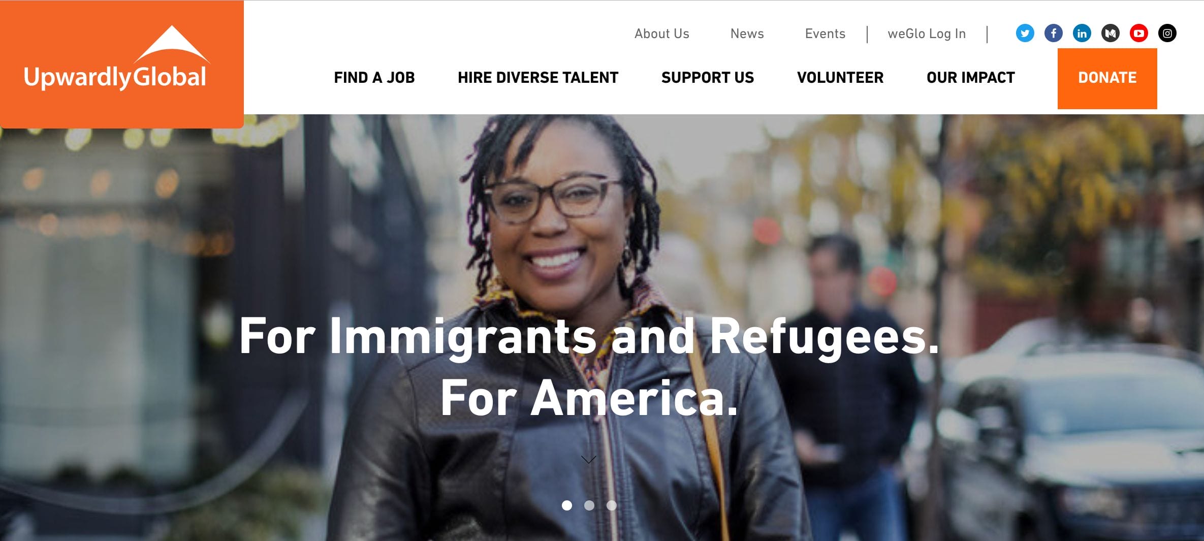 Upwardly Global, A website that helps immigrants find work