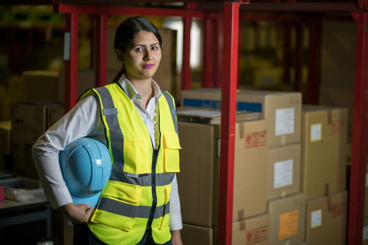 Female immigrant worker. 