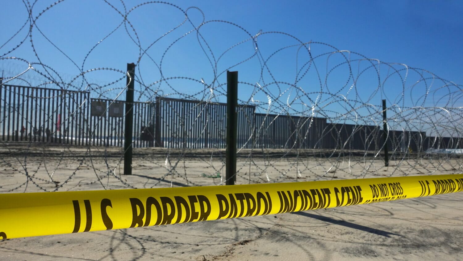 The U.S. Mexico border fence