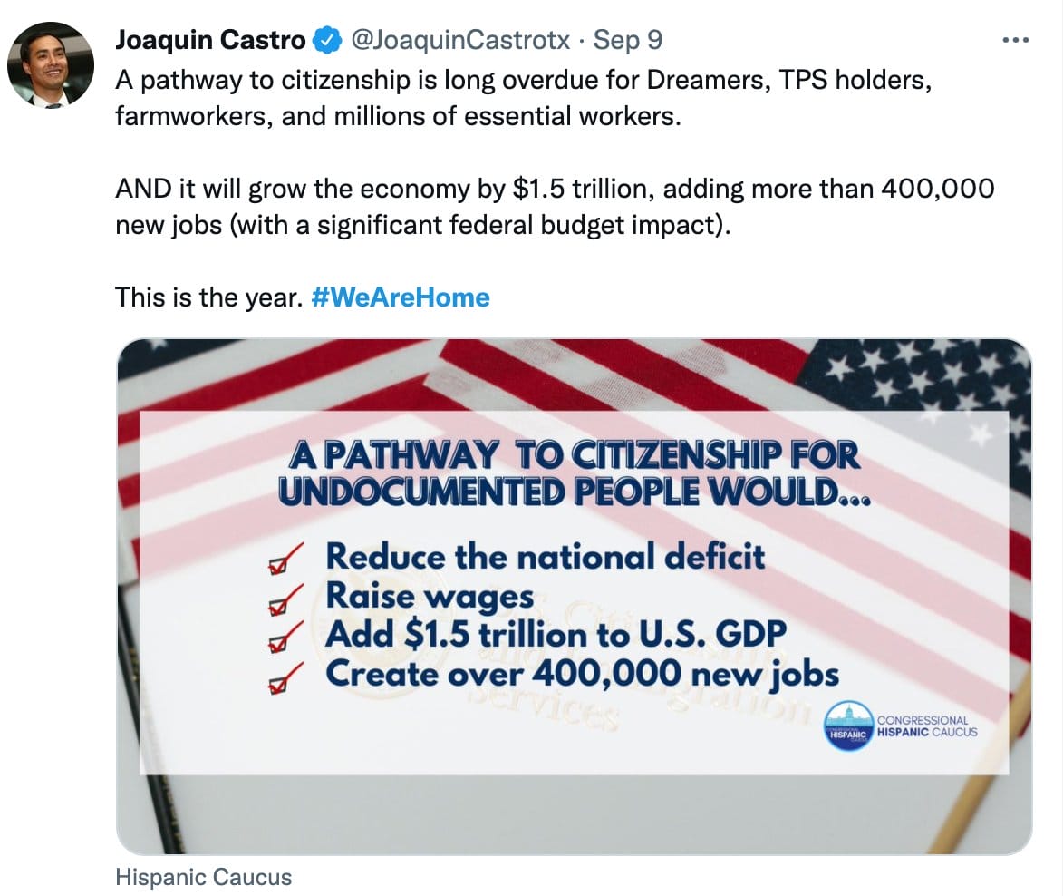 Joaquin Castro Tweet