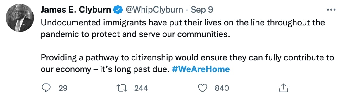 James E. Clyburn Tweet