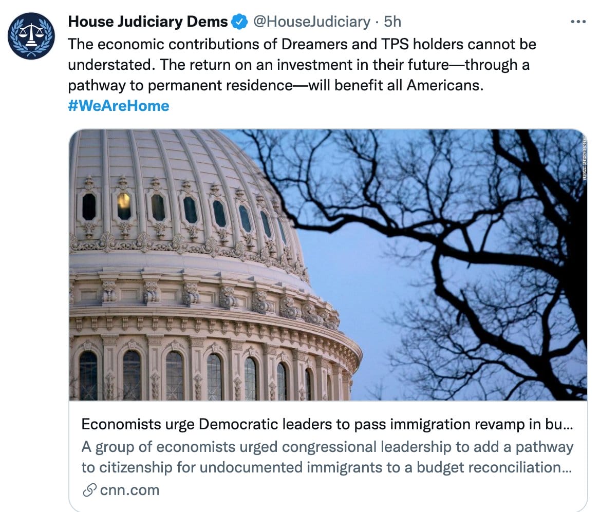 House Judiciary Tweet