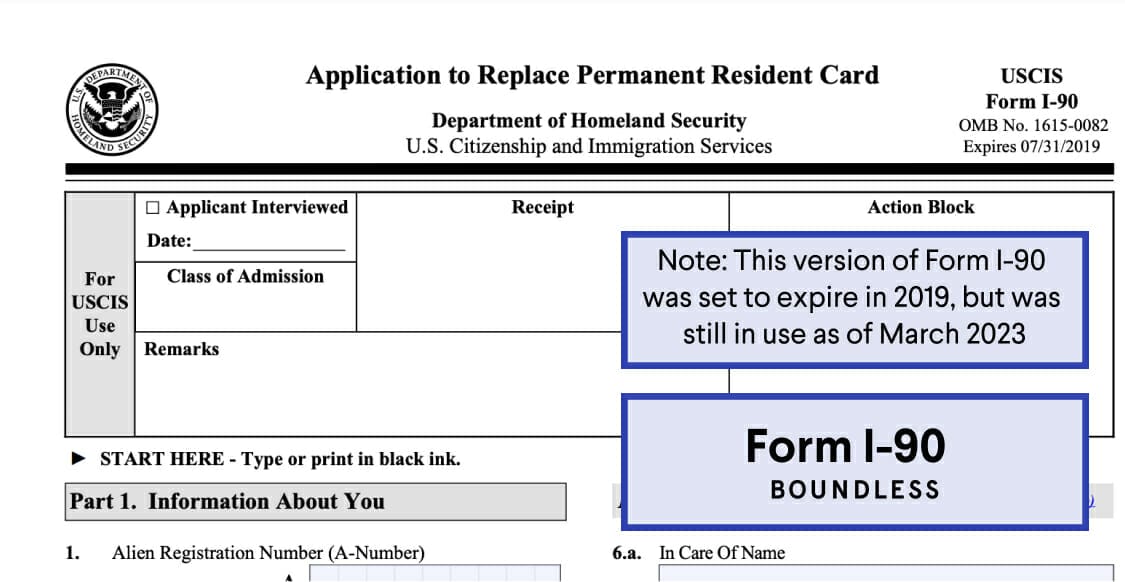 I 90 Form 2023 Printable Forms Free Online