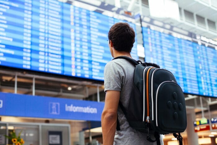 Man at airport