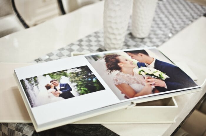 Classic wedding album