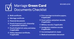 What Documents Do We Need For A Marriage Green Card?