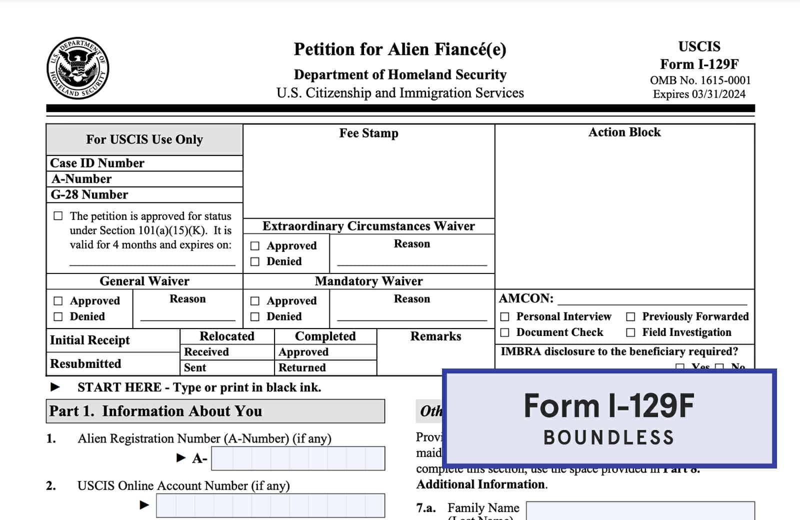 Form I 129F Explained Boundless   GFX Request Sample I 129F Form 