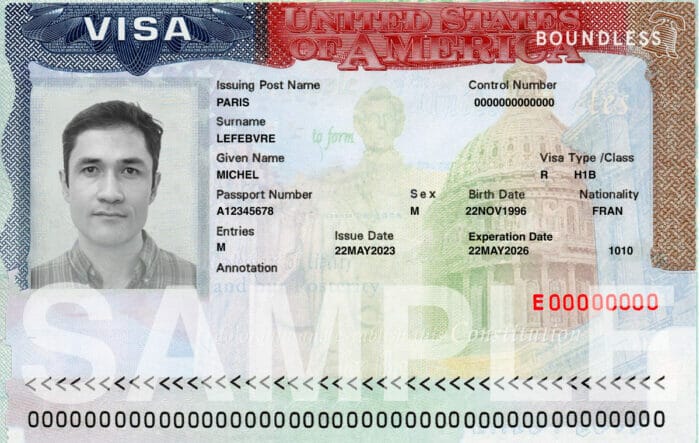 H-1B Visa Sample