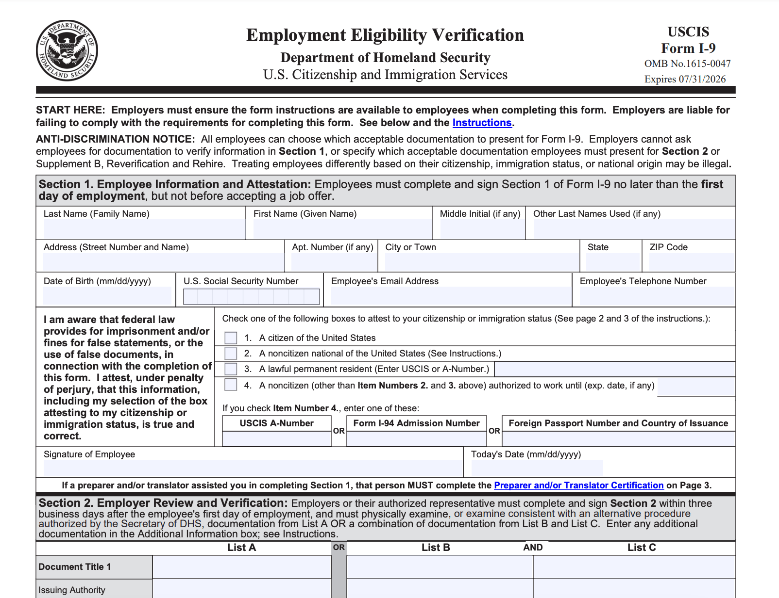 Form I-9, Explained - Boundless