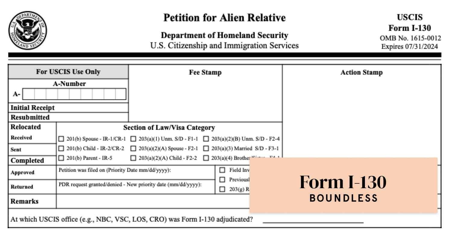 Form I 130 Explained Petition For Alien Relative   Form I 130 2023 1 