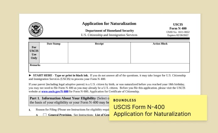 Form N-400: Application For Naturalization (U.S. Citizenship)